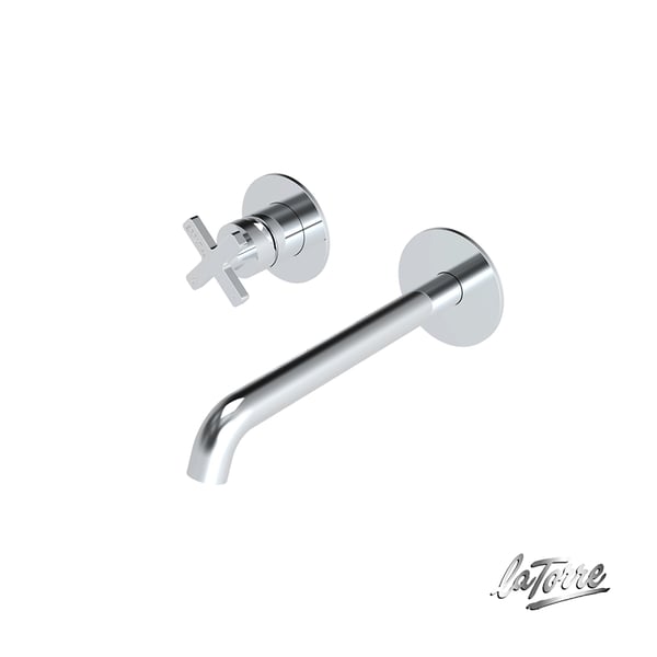 Μπαταρία Νιπτήρος Εντοιχισμού  Elle cross Chrome 2 οπών